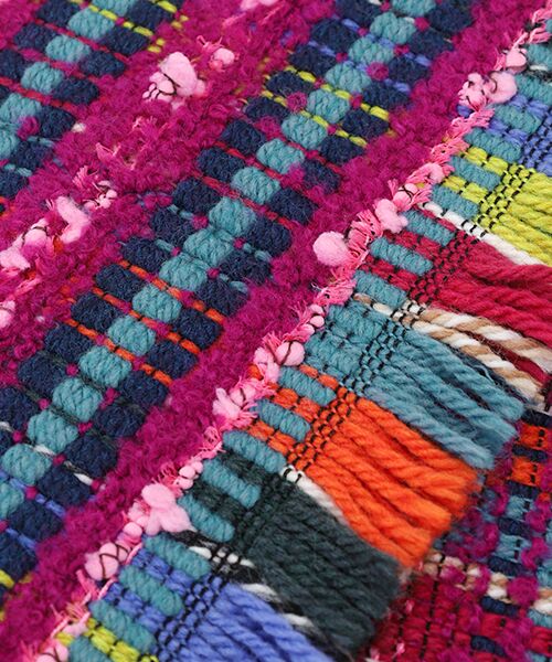 TABASA / タバサ マフラー・ショール・スヌード・ストール | ☆カラフルフリンジミニマフラー | 詳細3