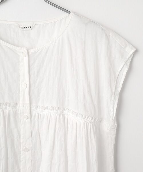 TABASA / タバサ ロング・マキシ丈ワンピース | シャーリングボーダーワンピース | 詳細2