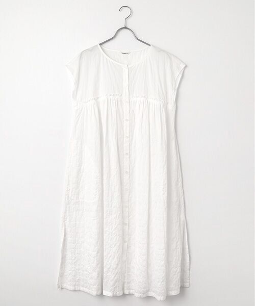 TABASA / タバサ ロング・マキシ丈ワンピース | シャーリングボーダーワンピース | 詳細10