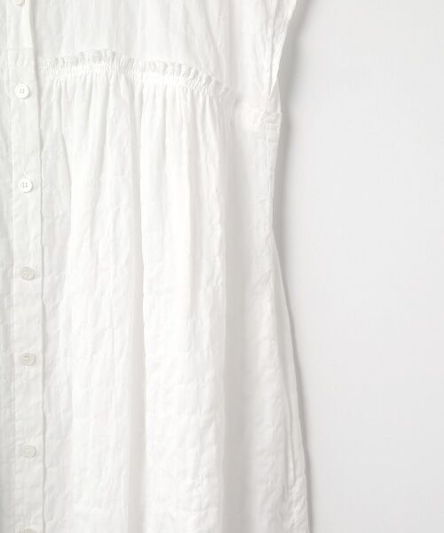 TABASA / タバサ ロング・マキシ丈ワンピース | シャーリングボーダーワンピース | 詳細3