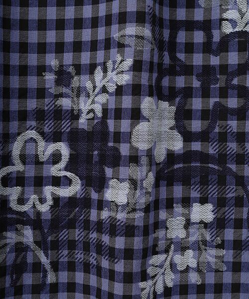 TABASA / タバサ ロング・マキシ丈ワンピース | ギンガム×フラワーカットジャガードワンピース | 詳細1