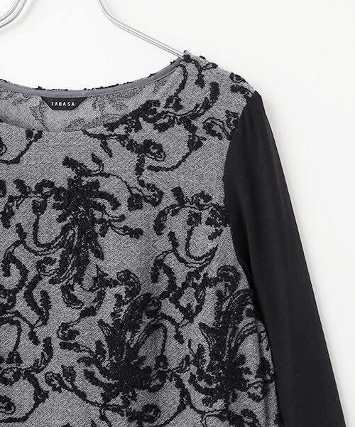 TABASA / タバサ ロング・マキシ丈ワンピース | スラブフラワー刺繍ワンピース | 詳細2