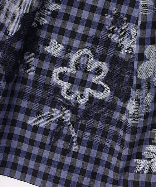 TABASA / タバサ チュニック | ギンガム×フラワーカットジャガードチュニック | 詳細5