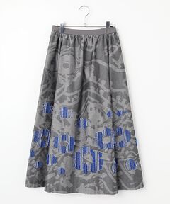 TABASA / タバサ ロング・マキシ丈スカート | フラワーカットジャガードスカート