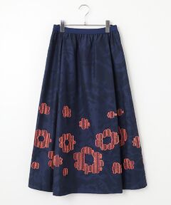 TABASA / タバサ ロング・マキシ丈スカート | フラワーカットジャガードスカート