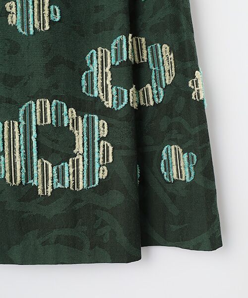 TABASA / タバサ ロング・マキシ丈スカート | フラワーカットジャガードスカート | 詳細4