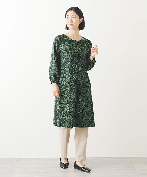 TABASA / タバサ ロング・マキシ丈ワンピース | ドットサークルプリントワンピース | 詳細6