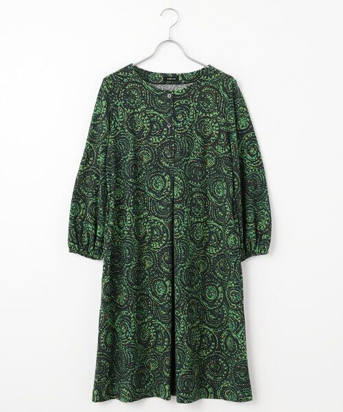 TABASA / タバサ ロング・マキシ丈ワンピース | ドットサークルプリントワンピース | 詳細7