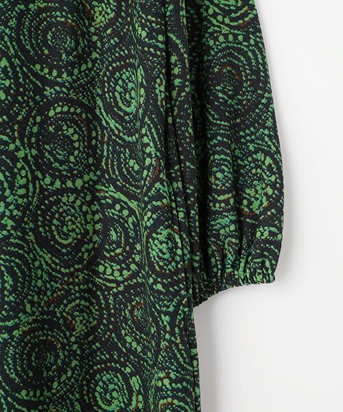 TABASA / タバサ ロング・マキシ丈ワンピース | ドットサークルプリントワンピース | 詳細3