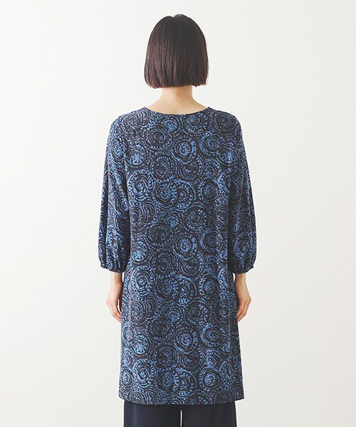 TABASA / タバサ ロング・マキシ丈ワンピース | ドットサークルプリントワンピース | 詳細10