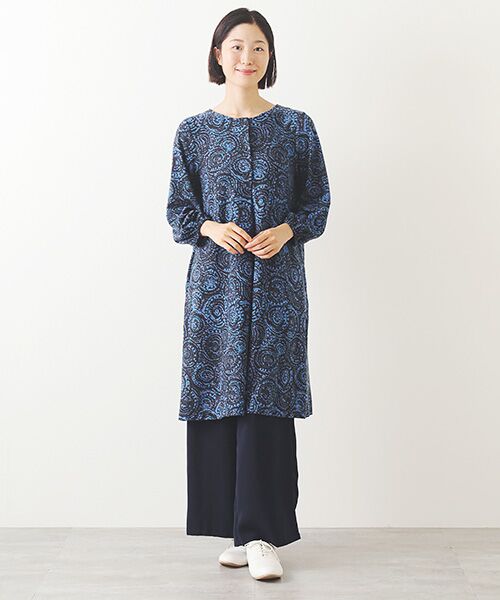 TABASA / タバサ ロング・マキシ丈ワンピース | ドットサークルプリントワンピース | 詳細11