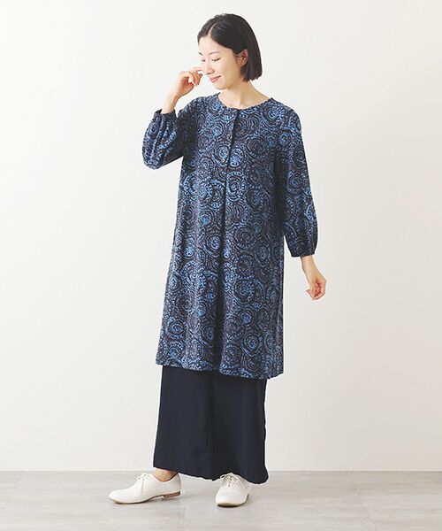 TABASA / タバサ ロング・マキシ丈ワンピース | ドットサークルプリントワンピース | 詳細12