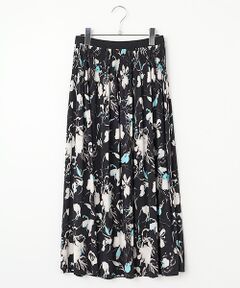 TABASA / タバサ ロング・マキシ丈スカート | ハンドドローイングフラワープリントスカート