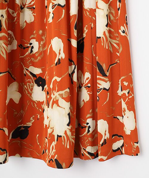 TABASA / タバサ ロング・マキシ丈スカート | ハンドドローイングフラワープリントスカート | 詳細4