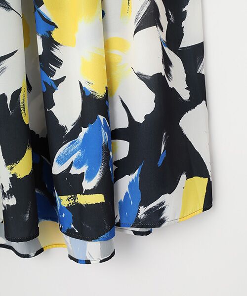 TABASA / タバサ ロング・マキシ丈スカート | ブラッシュフラワープリントスカート | 詳細3