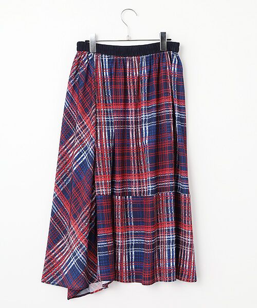 TABASA / タバサ ロング・マキシ丈スカート | LAURENT CHECKアシンメトリースカート | 詳細1