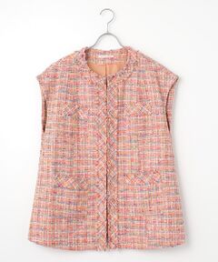 TABASA / タバサ ベスト | ファンシーツィードベスト