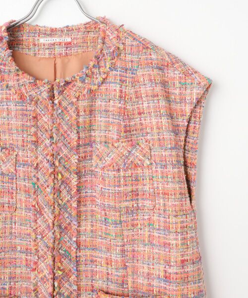 TABASA / タバサ ベスト | ファンシーツィードベスト | 詳細2