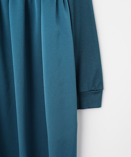 TABASA / タバサ ロング・マキシ丈ワンピース | スムース×サテンワンピース | 詳細3