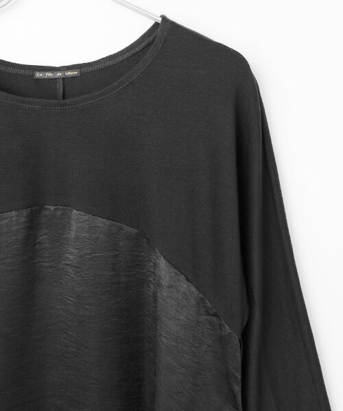 TABASA / タバサ ロング・マキシ丈ワンピース | サテン × カットソー ワンピース | 詳細1