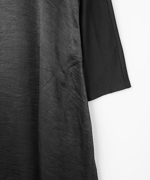 TABASA / タバサ ロング・マキシ丈ワンピース | サテン × カットソー ワンピース | 詳細3