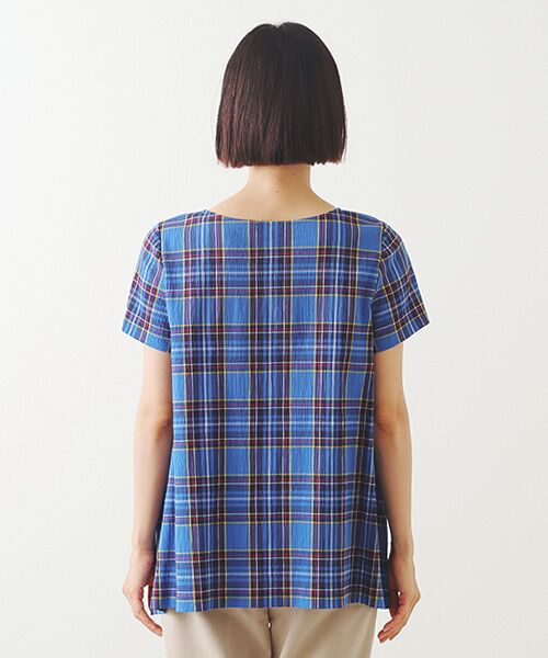 TABASA / タバサ チュニック | タータンチェック 楊柳 チュニック | 詳細10