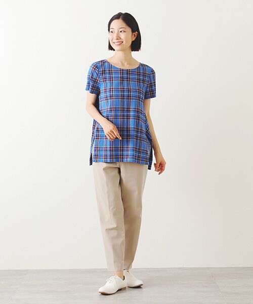 TABASA / タバサ チュニック | タータンチェック 楊柳 チュニック | 詳細11
