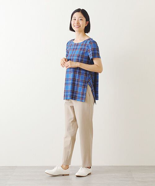 TABASA / タバサ チュニック | タータンチェック 楊柳 チュニック | 詳細12