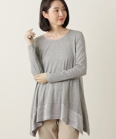 TABASA / タバサ チュニック | サテン × カットソー チュニック