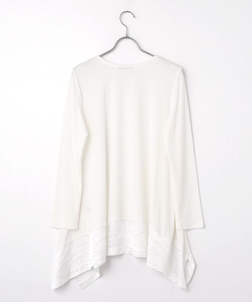 TABASA / タバサ チュニック | サテン × カットソー チュニック | 詳細1