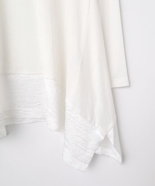 TABASA / タバサ チュニック | サテン × カットソー チュニック | 詳細3