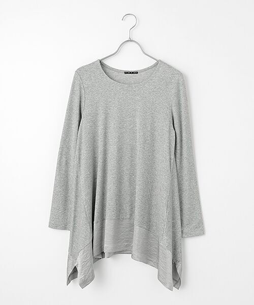 TABASA / タバサ チュニック | サテン × カットソー チュニック | 詳細10