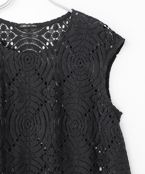 TABASA / タバサ シャツ・ブラウス | サークル ラッセルレース ブラウス | 詳細2