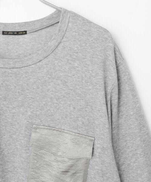 TABASA / タバサ シャツ・ブラウス | サテン × カットソー ブラウス | 詳細4