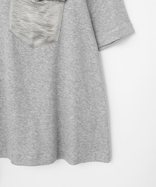 TABASA / タバサ シャツ・ブラウス | サテン × カットソー ブラウス | 詳細5