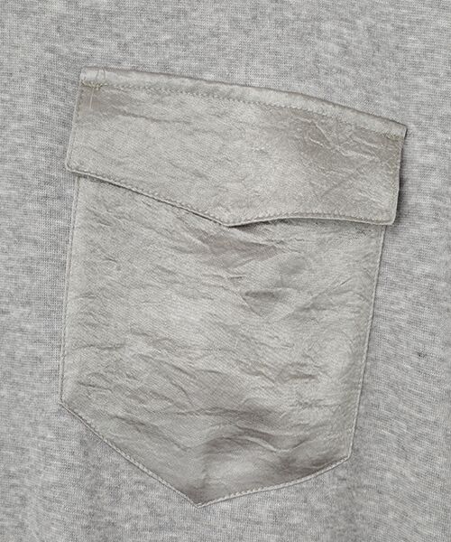 TABASA / タバサ シャツ・ブラウス | サテン × カットソー ブラウス | 詳細6