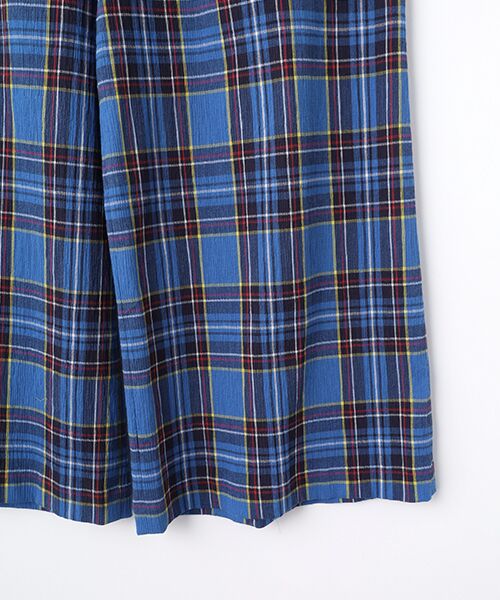 TABASA / タバサ その他パンツ | タータンチェック 楊柳 パンツ | 詳細4