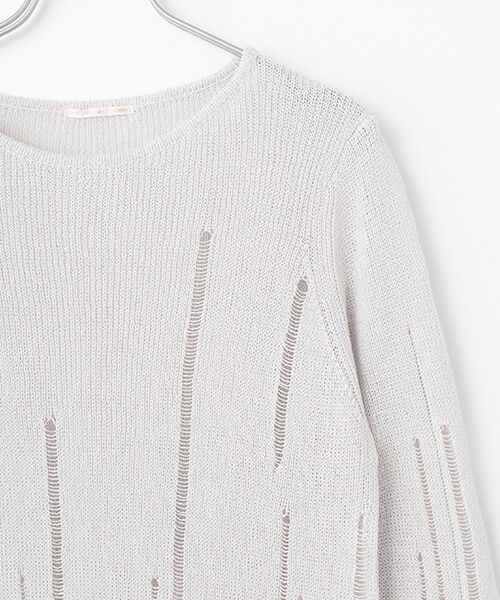 TABASA / タバサ チュニック | ペーパーヤーン 透かし チュニック | 詳細3