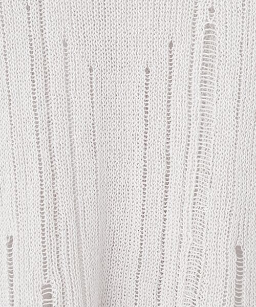 TABASA / タバサ ニット・セーター | ペーパーヤーン 透かし スリーブレスニット | 詳細5