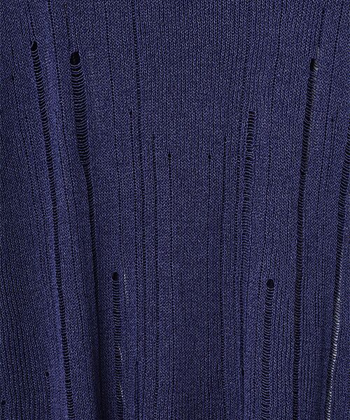 TABASA / タバサ ニット・セーター | ペーパーヤーン 透かし スリーブレスニット | 詳細6