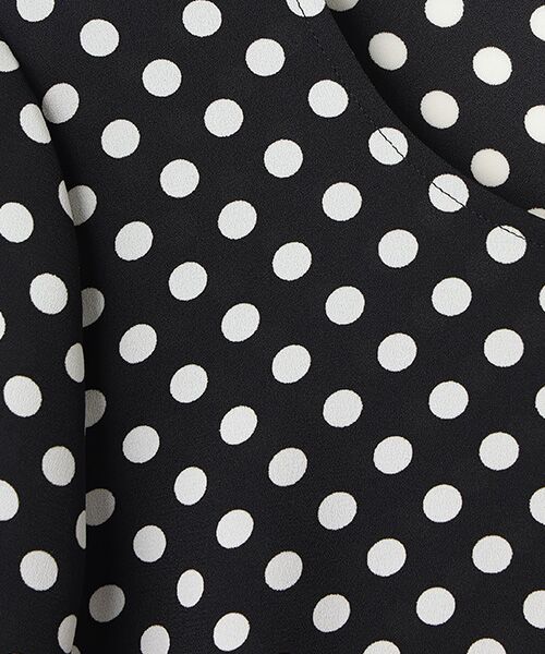TABASA / タバサ チュニック | 梨地ストレッチ ドットプリント チュニック | 詳細5