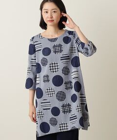 TABASA / タバサ チュニック | 風通 ドット ジャガード チュニック
