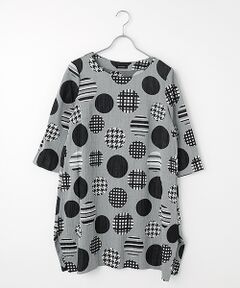 TABASA / タバサ チュニック | 風通 ドット ジャガード チュニック