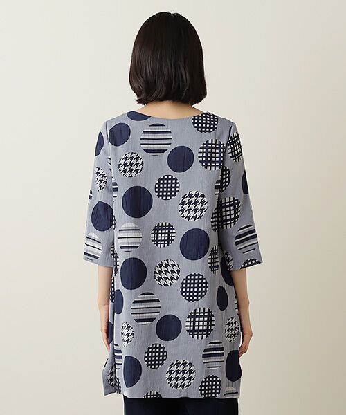 TABASA / タバサ チュニック | 風通 ドット ジャガード チュニック | 詳細7