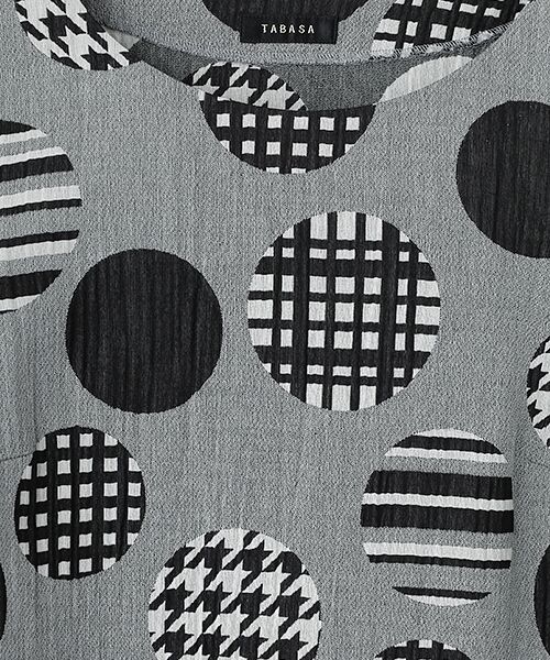 TABASA / タバサ チュニック | 風通 ドット ジャガード チュニック | 詳細10