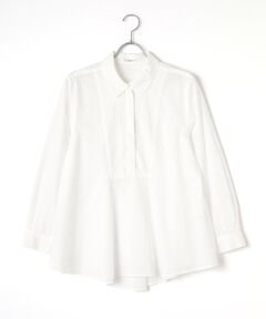 TABASA / タバサ シャツ・ブラウス | ナチュラル タイプライター ビブヨーク ブラウス