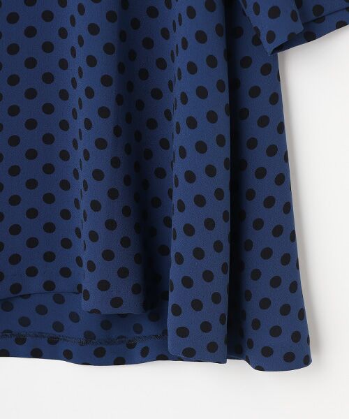 TABASA / タバサ シャツ・ブラウス | 梨地ストレッチ ドットプリント ブラウス | 詳細5