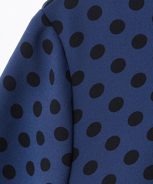 TABASA / タバサ シャツ・ブラウス | 梨地ストレッチ ドットプリント ブラウス | 詳細6