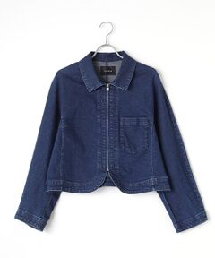 セール】 【洗える】ストレッチライトデニム ジャケット （G
