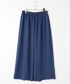 TABASA / タバサ その他パンツ | 梨地ストレッチ ドットプリント パンツ